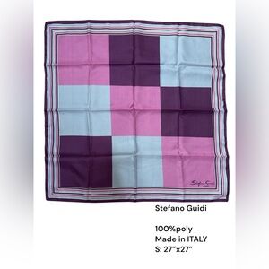 Stefano Guidi Geometric Silk Scarf | Made in Italy
